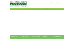 Desktop Screenshot of bostonclinicallab.com
